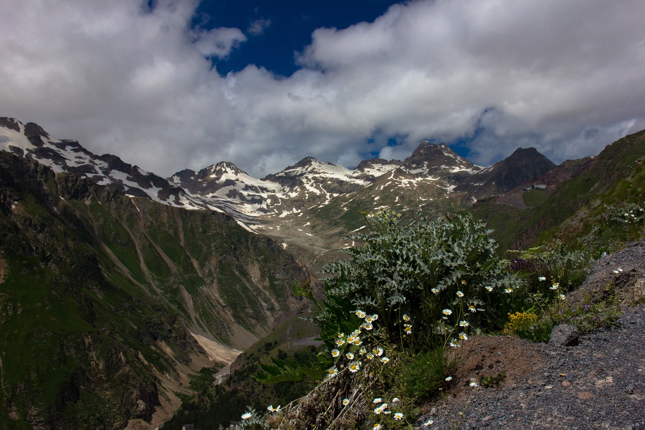 elbrus region mountains the caucasus free photo