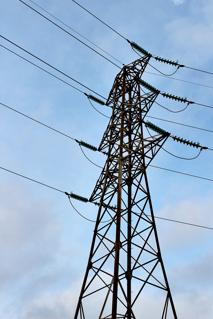 electric electricity power lines free photo