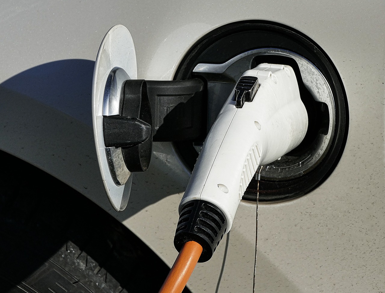 electric car load plug-in connection e car free photo