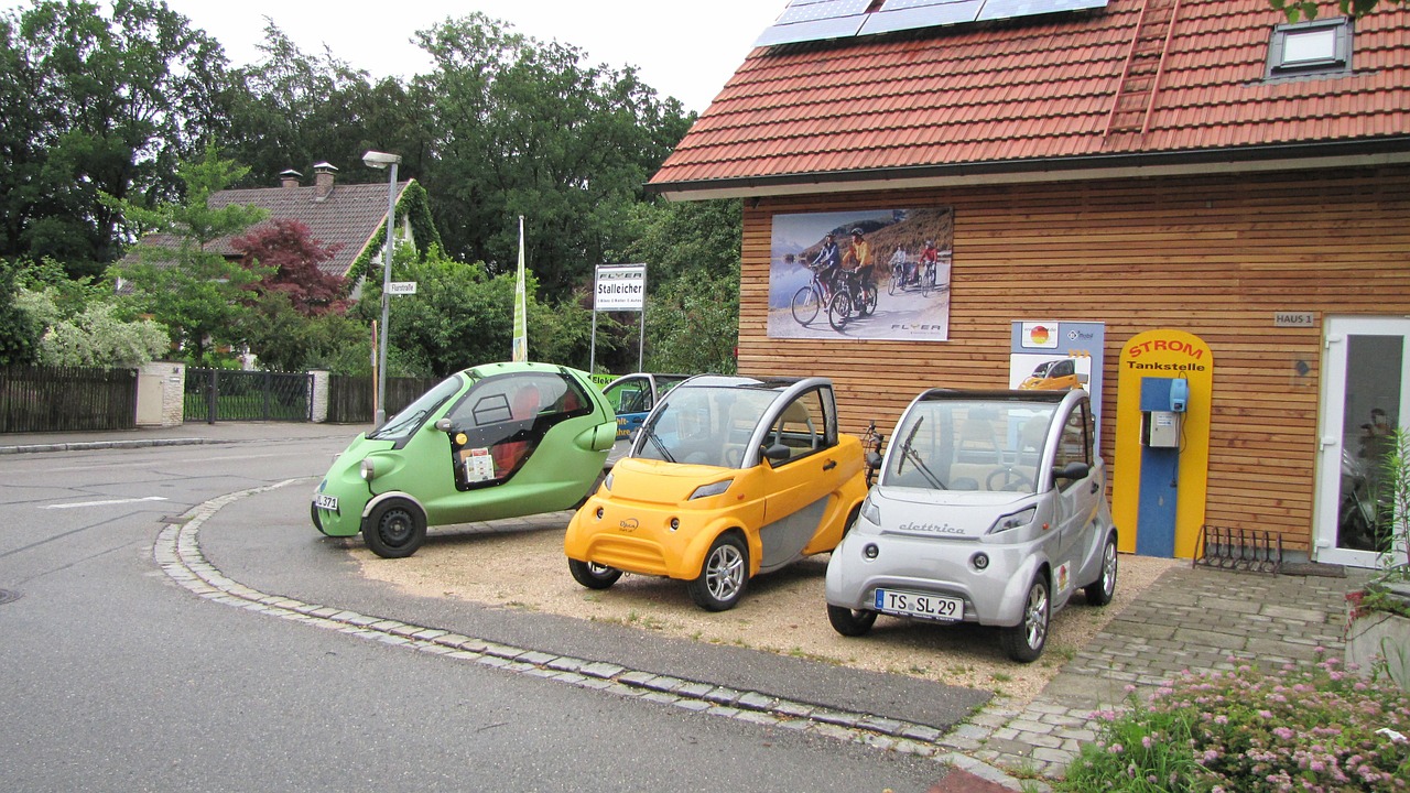 electric car vehicles small car free photo