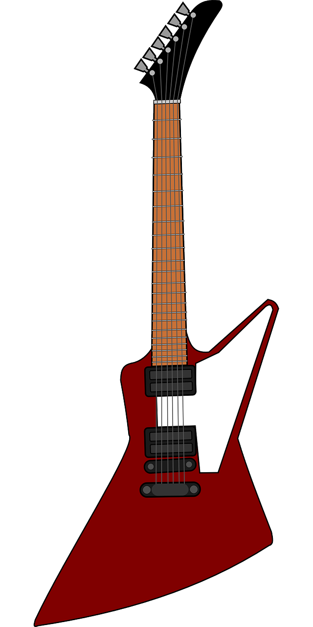 electric guitar music red free photo