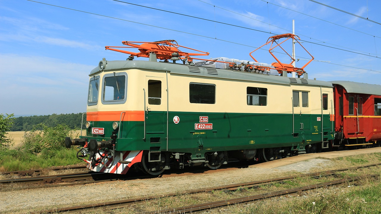 electric locomotive railway museum train free photo
