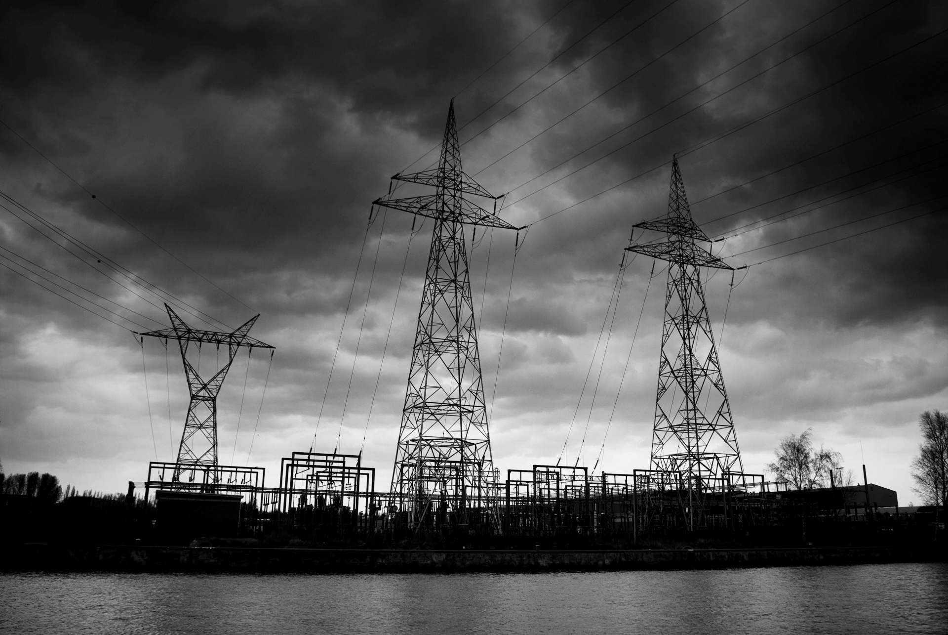pylon electricity industry free photo