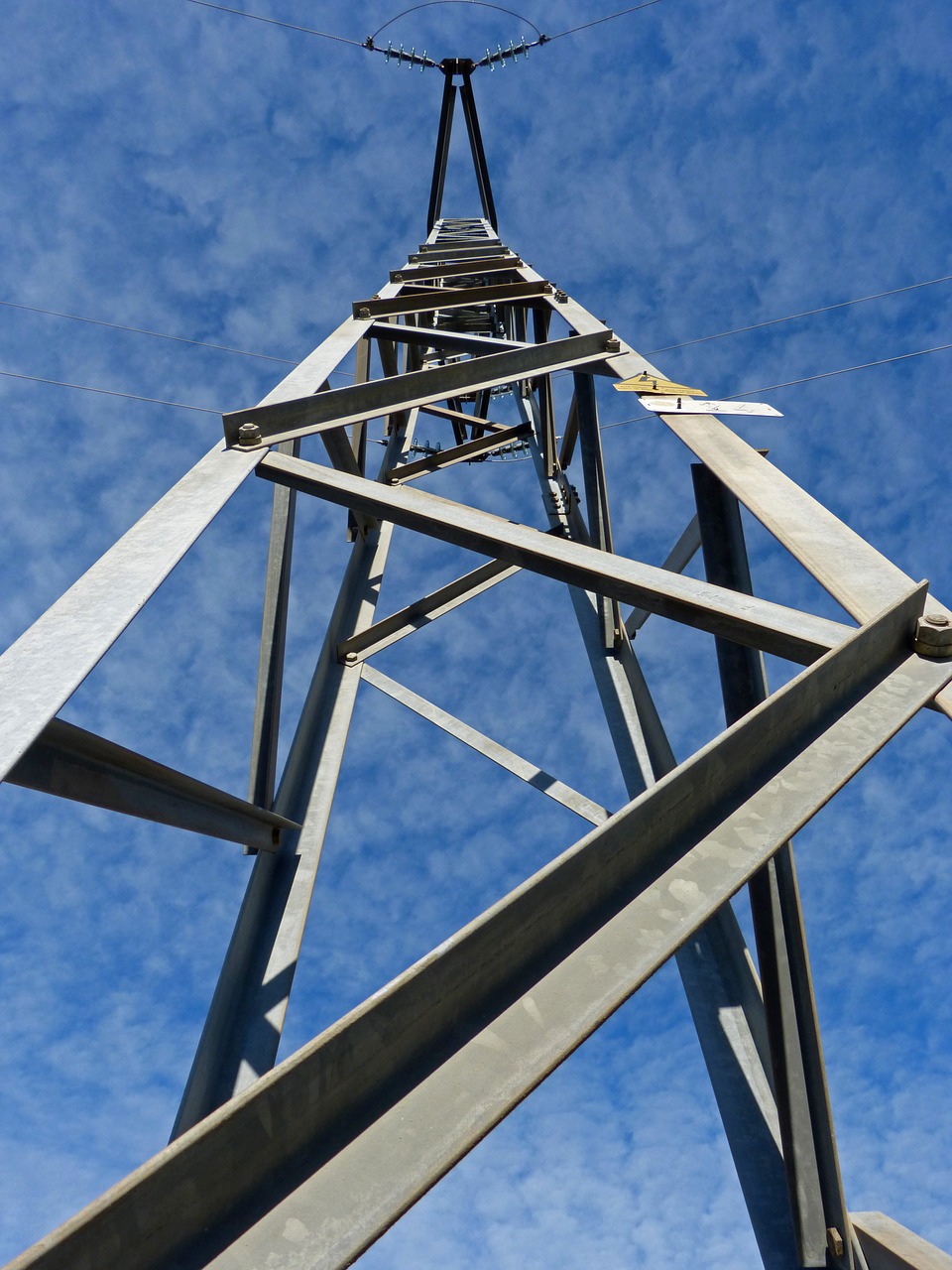 electrical tower power line perspective free photo