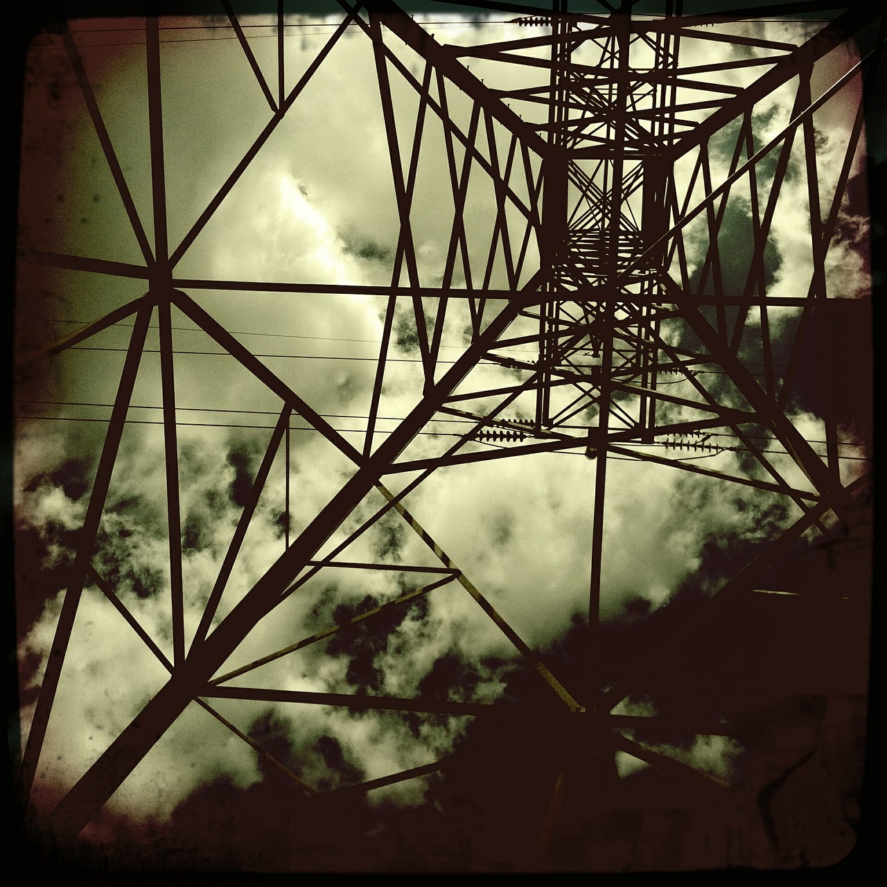 electrical tower design black and white free photo