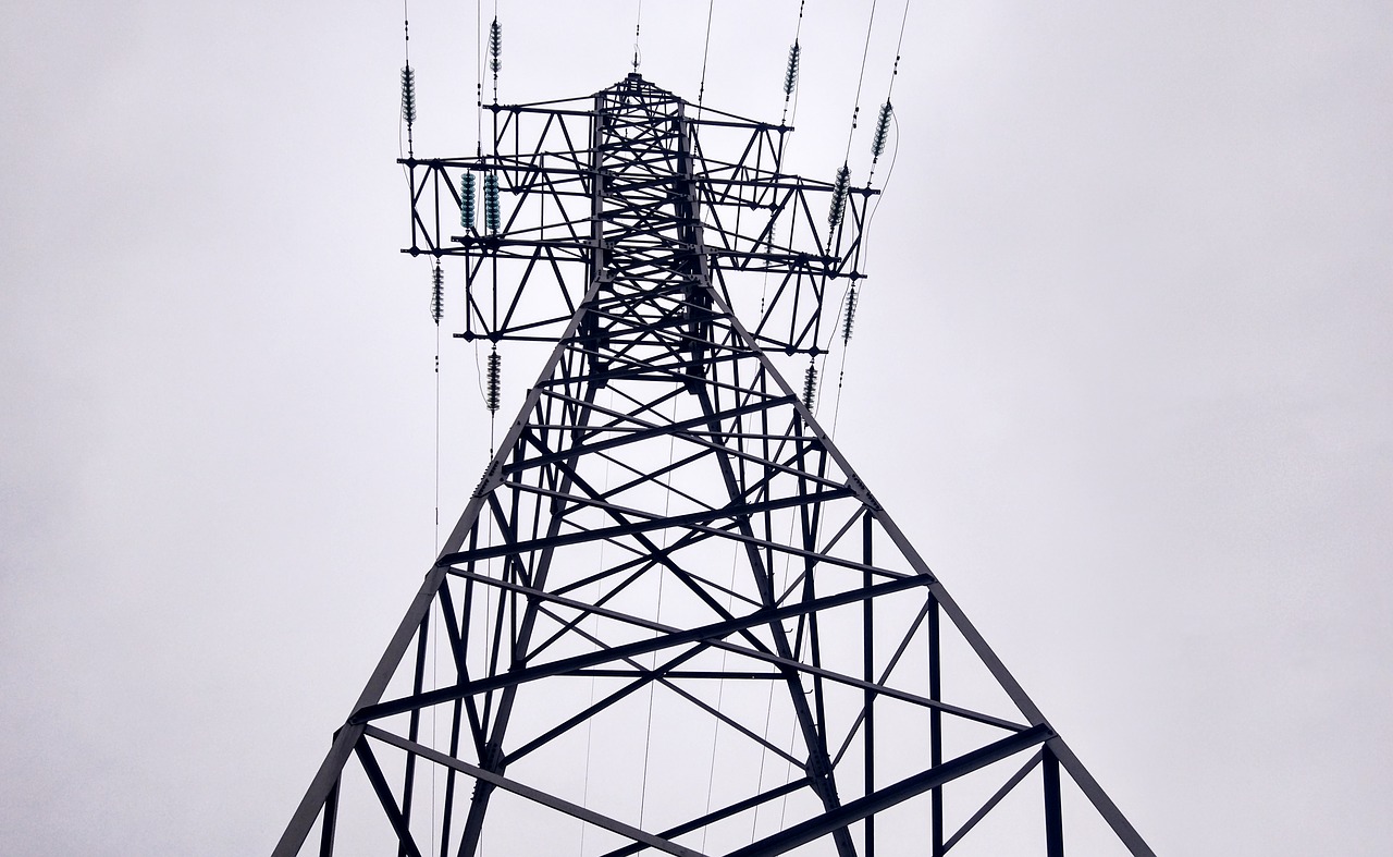 electricity wire transmission towers free photo