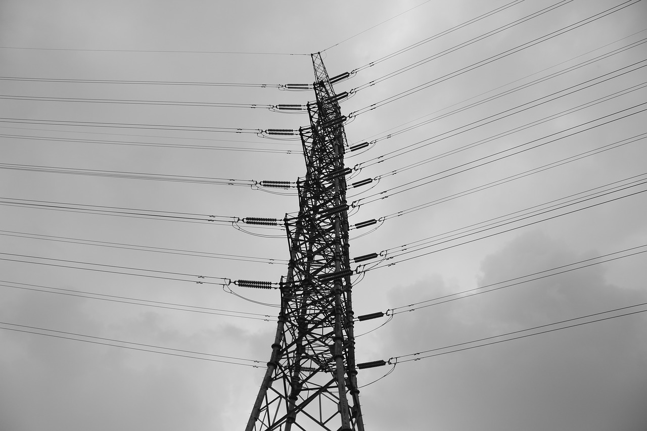 electricity black and white photography free photo