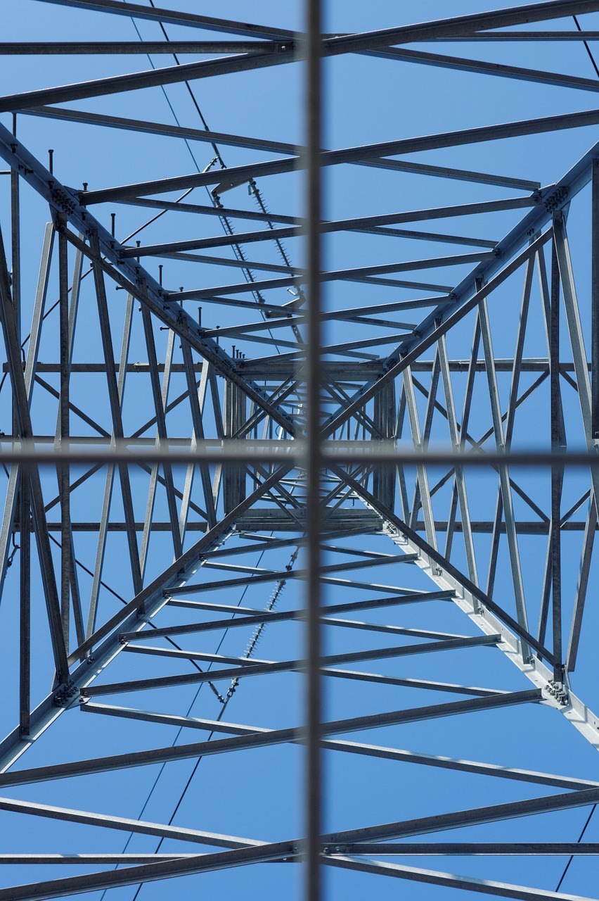 electricity utility pole structure free photo