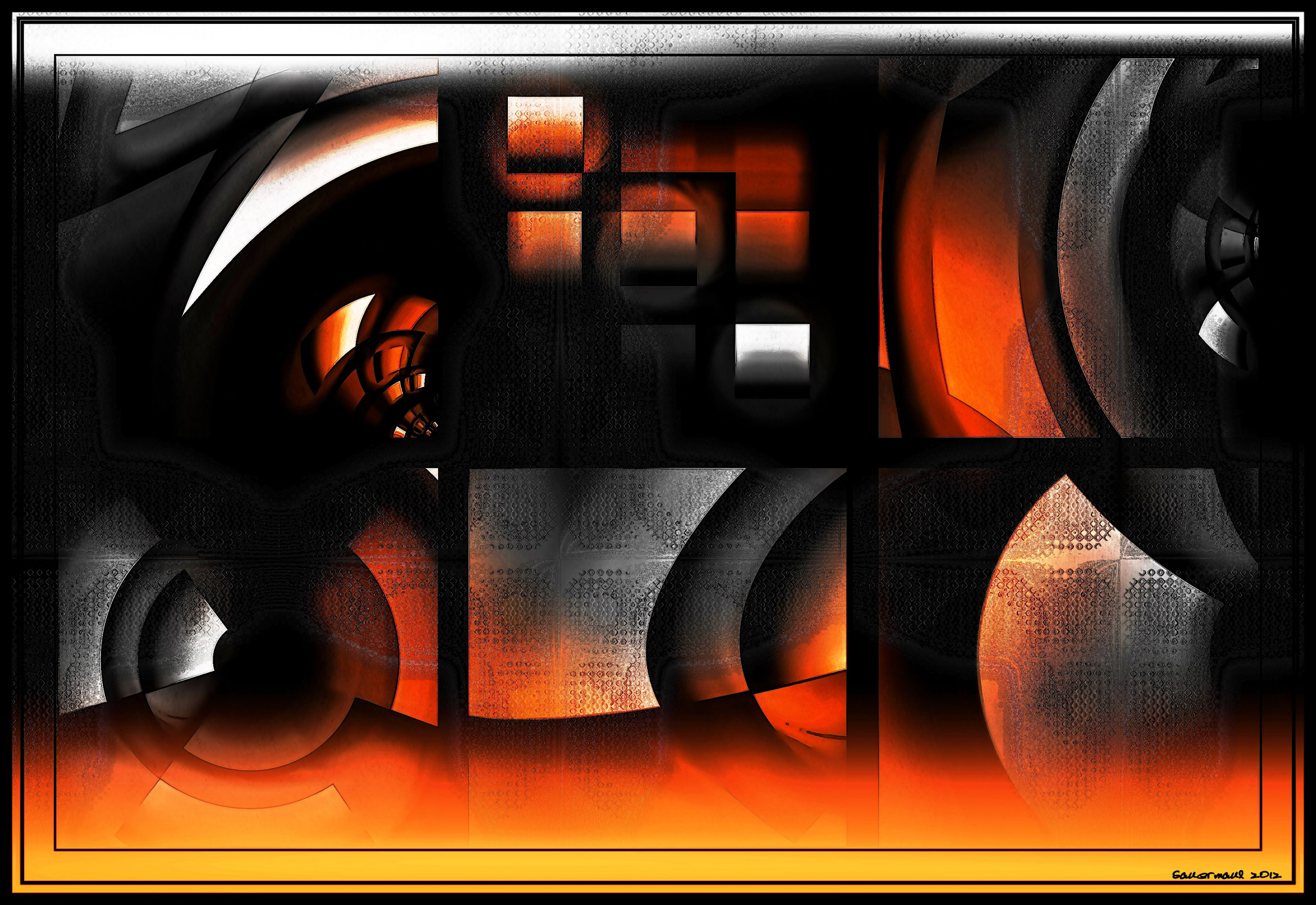 background sauermaul elements in orange free photo