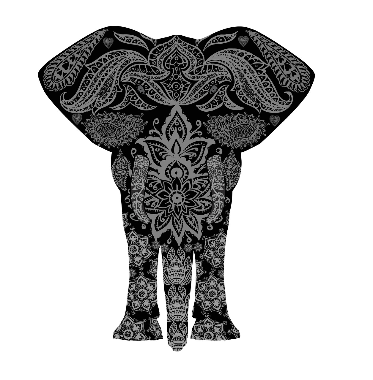 elephant pattern africa free photo
