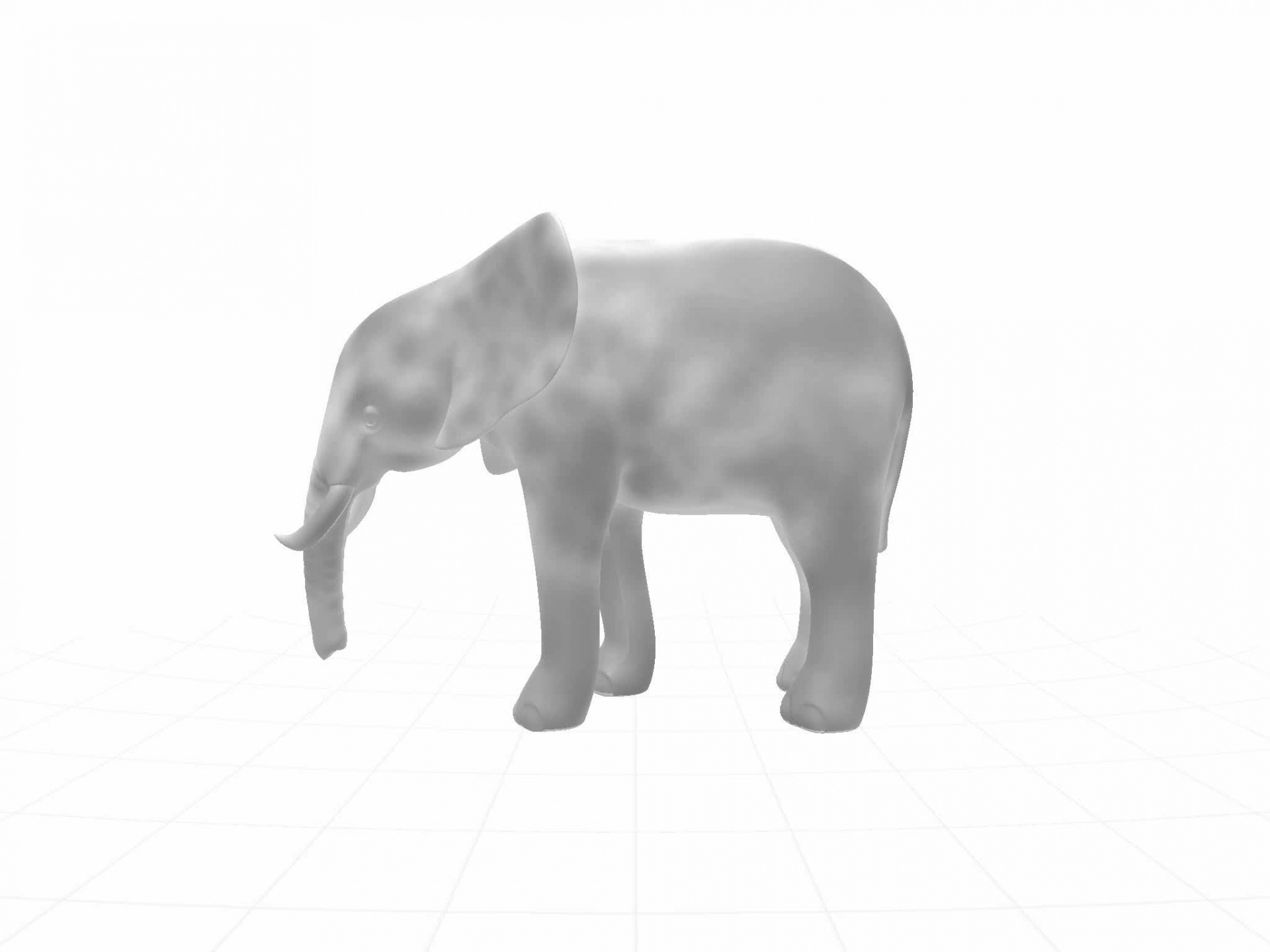 drawing elephant grey free photo