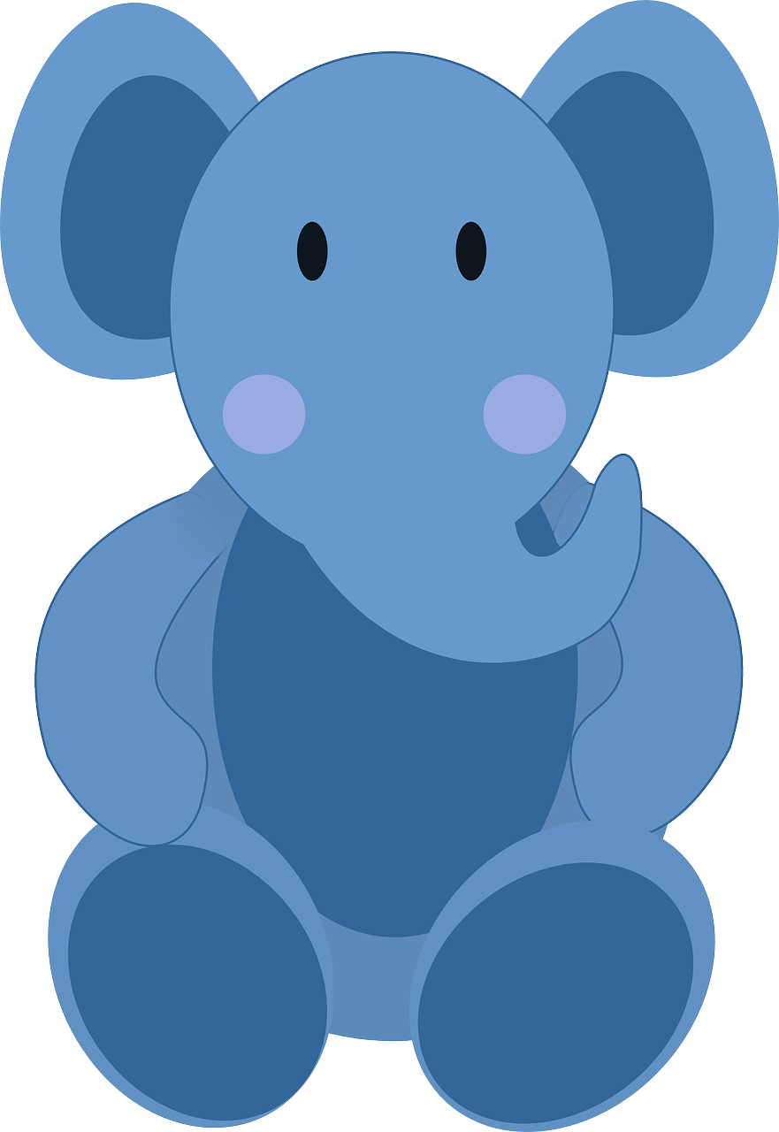 elephant animal blue free photo