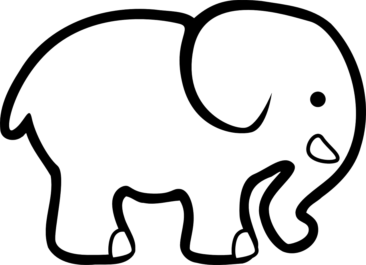 elephant animal silhouette free photo