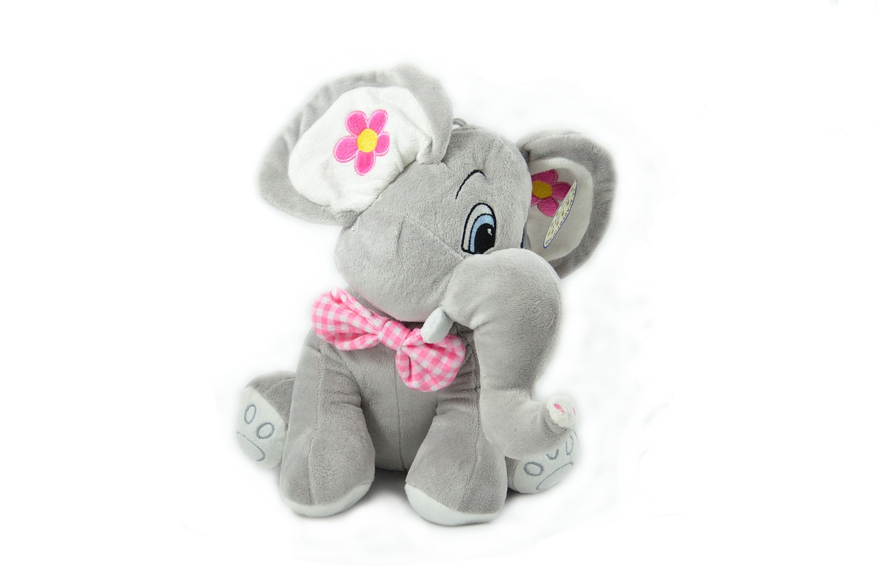 elephant toy plush free photo