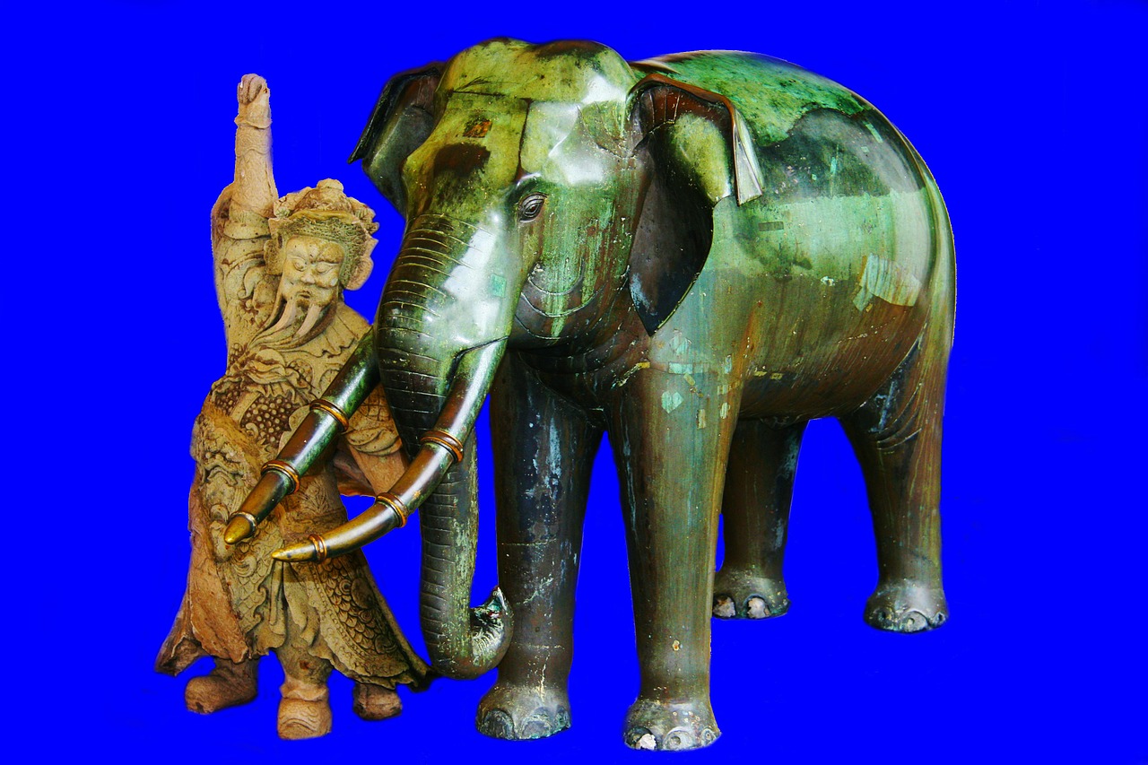 elephant blue thailand free photo