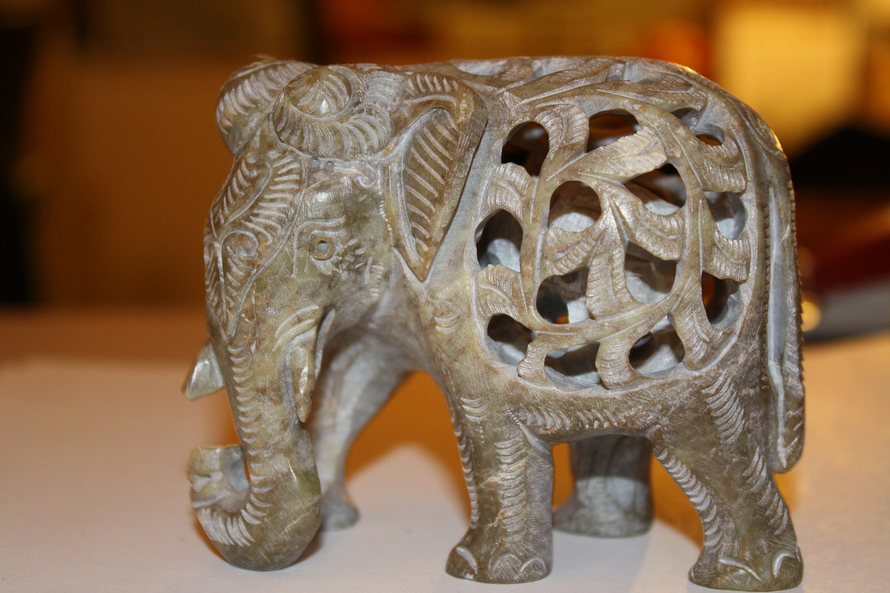 elephant carving indian free photo