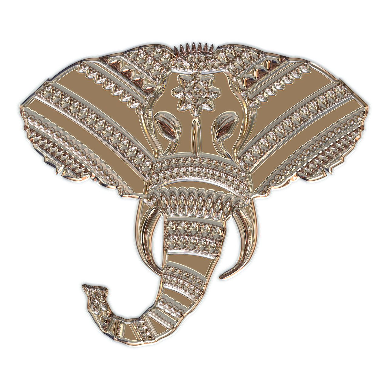 Elephant head,metallizer,art,glass,factory - free image from needpix.com