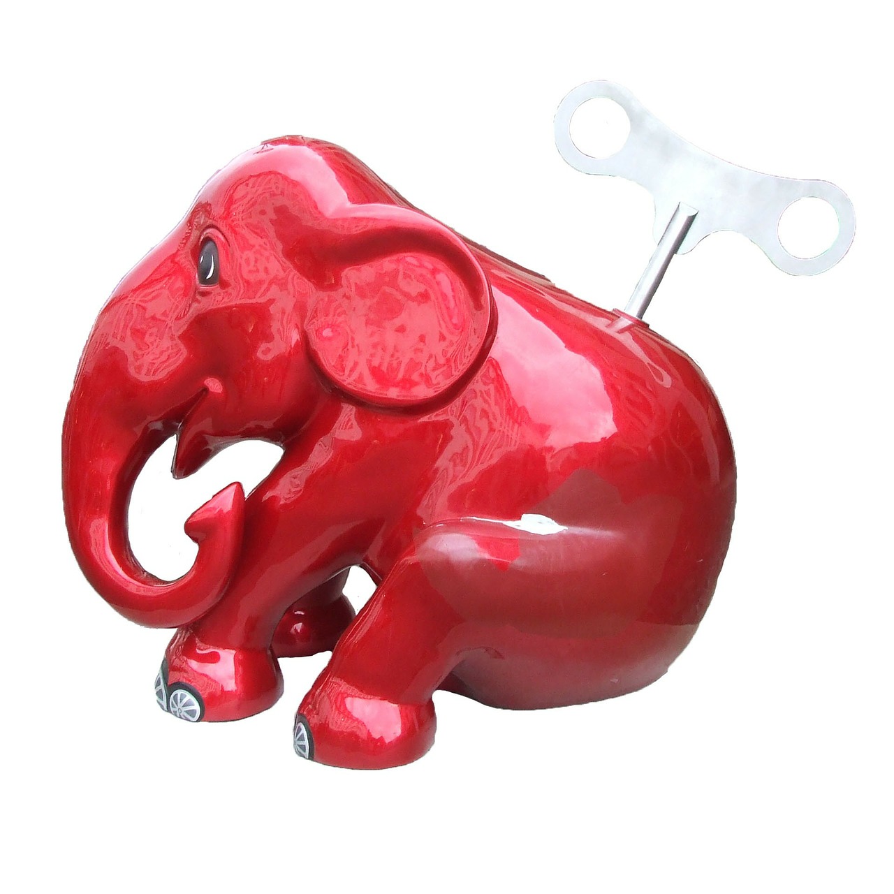 elephant parade trier red elephant art free photo