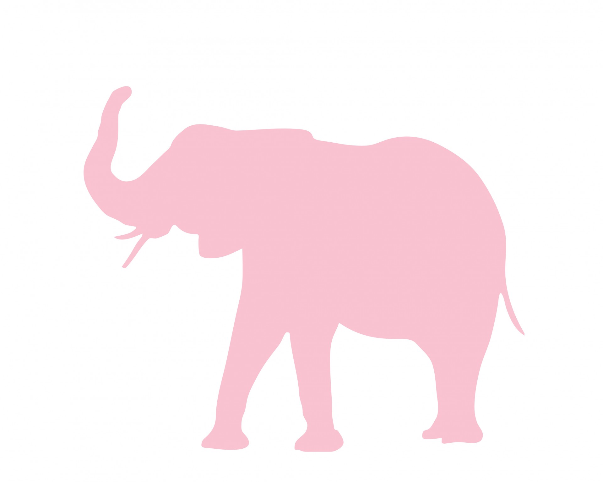 elephant animal pink free photo