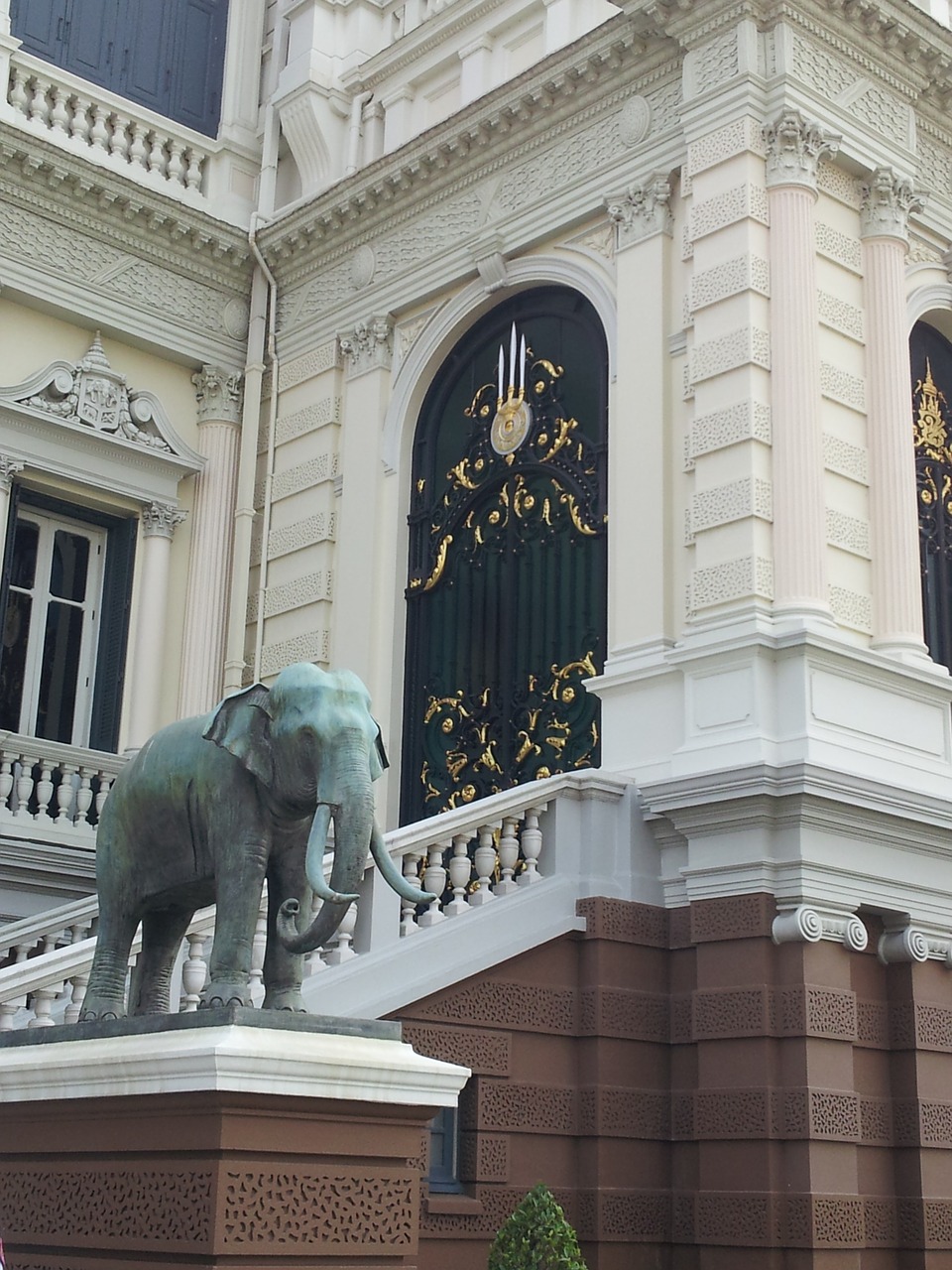 elephant statue temple thai free photo