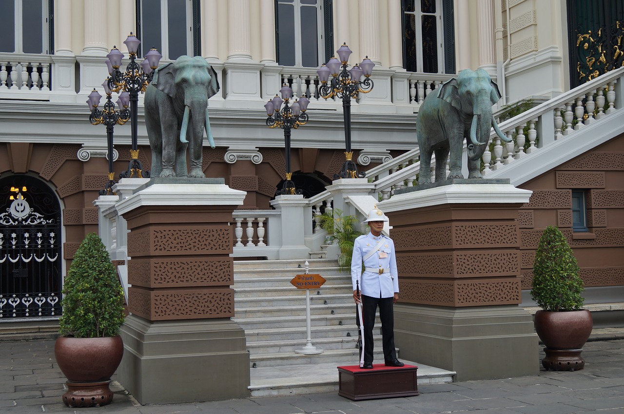 elephants thailand sculpture free photo
