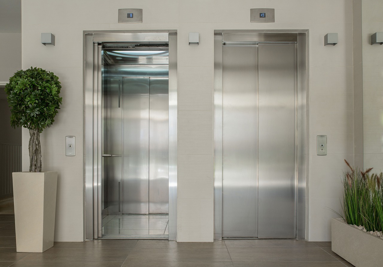 elevators lobby entrance free photo