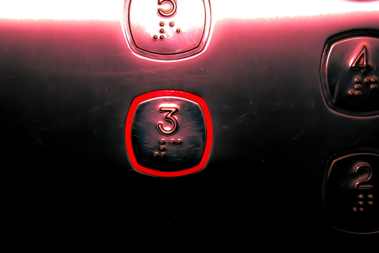 elevator button light free photo