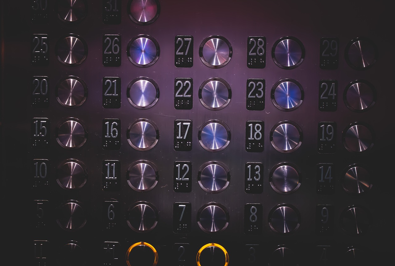elevator buttons numbers free photo