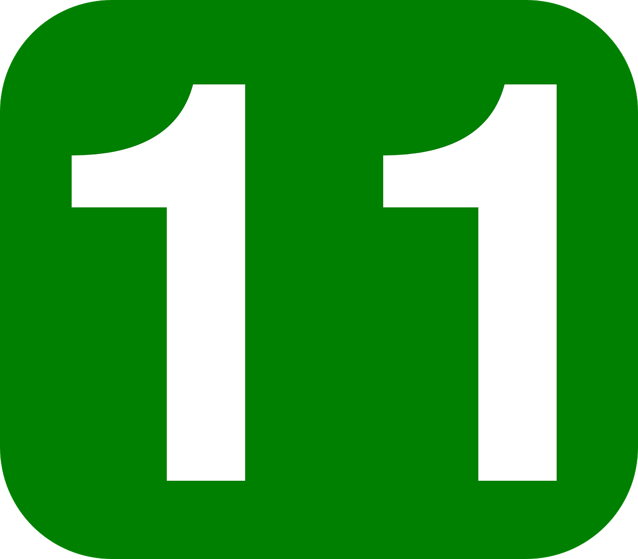 Eleven number 11 rounded rectangle Free Image From Needpix