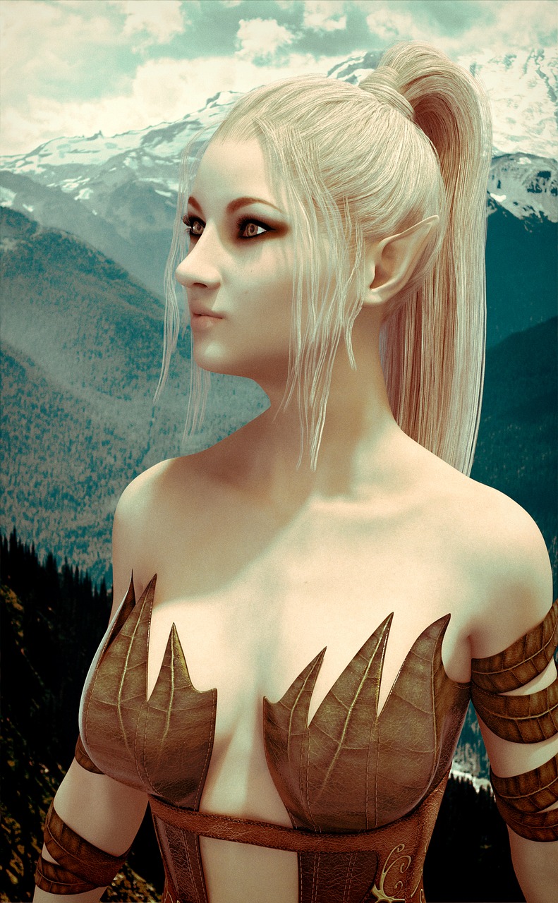 elf girl fantasy cover book cover free photo