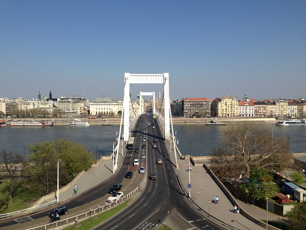 elizabeth bridge bridge budapest free photo