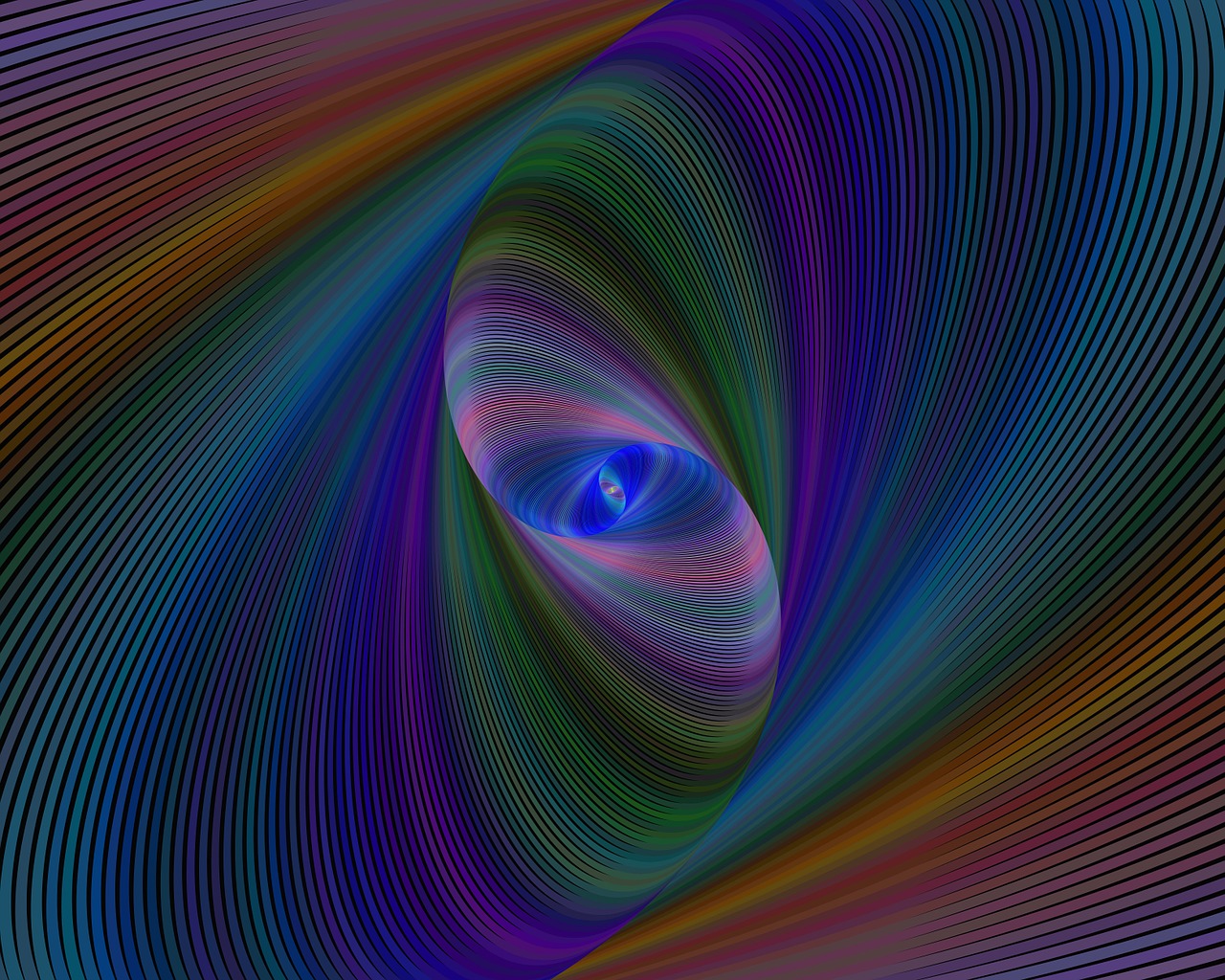 ellipse fractal computer generated free photo