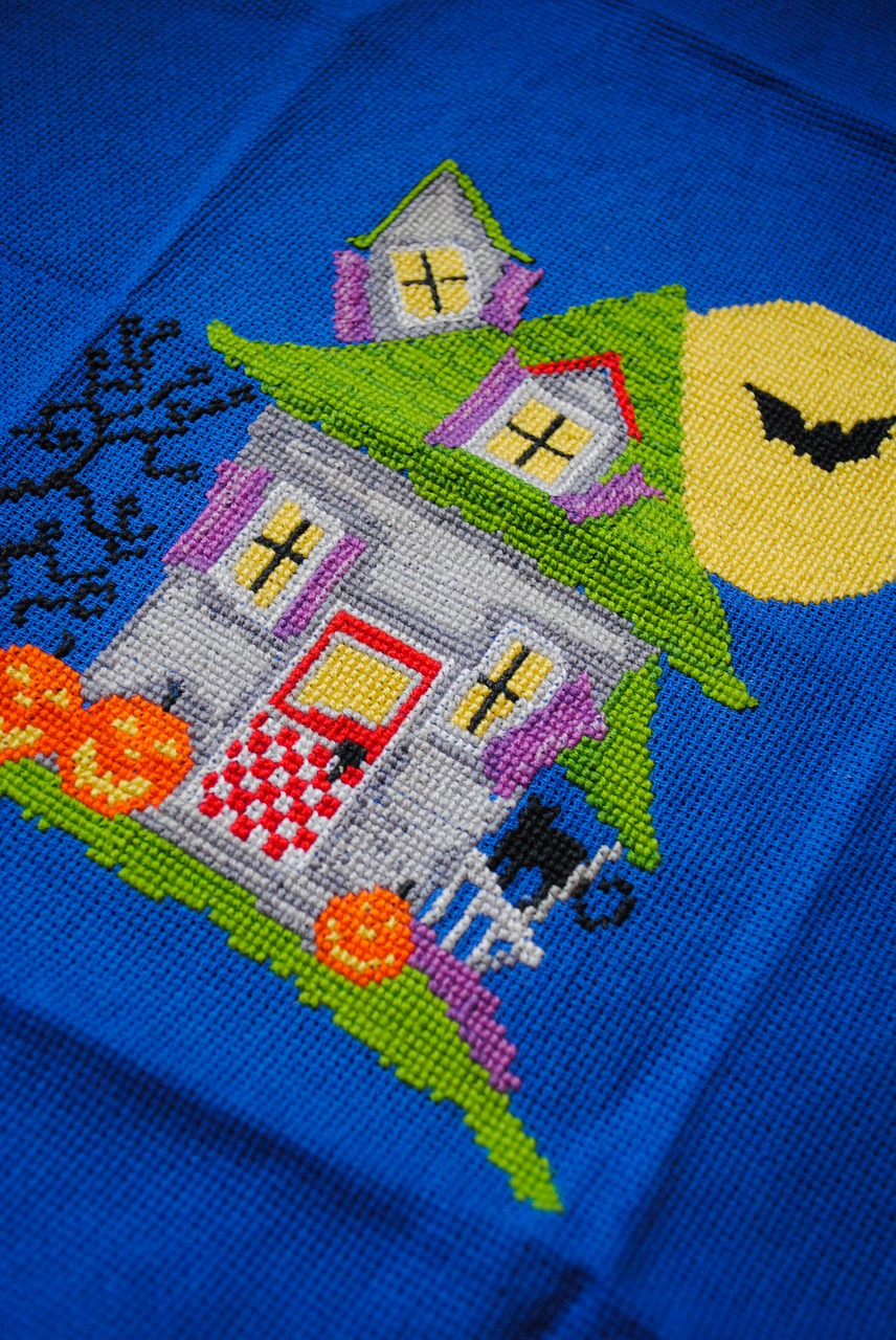 embroidery bright house free photo