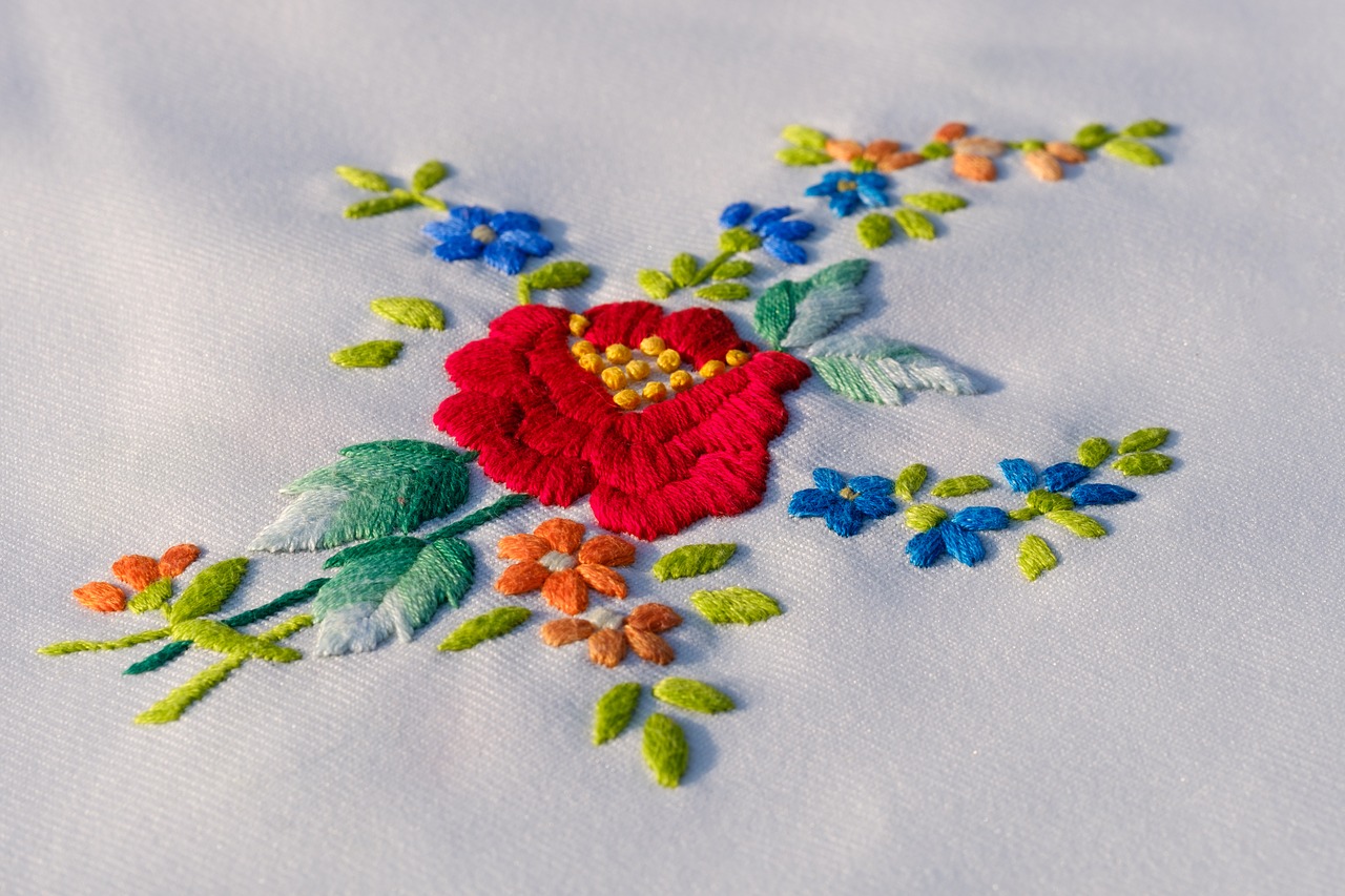 embroidery  embroidered  craft free photo