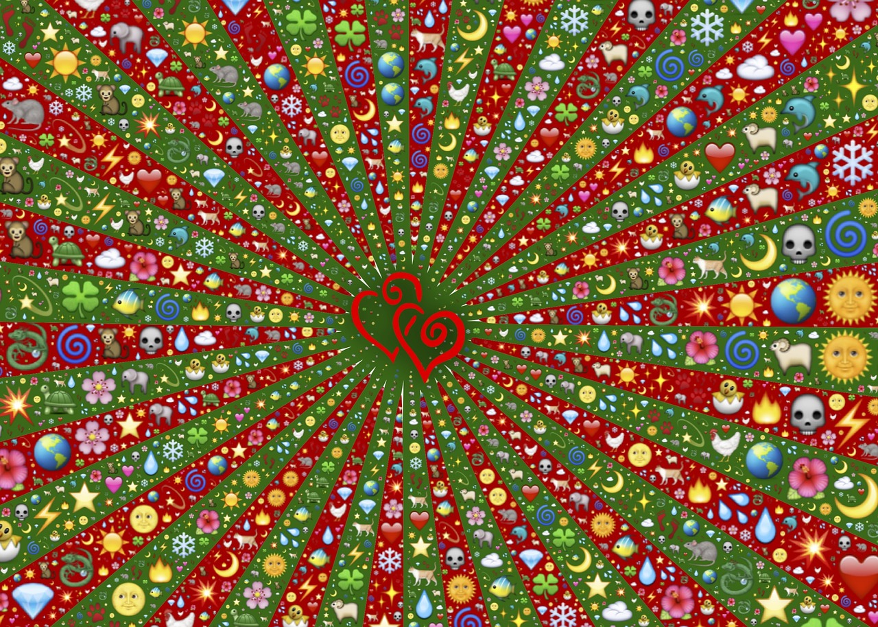 emoji hearts valentine free photo