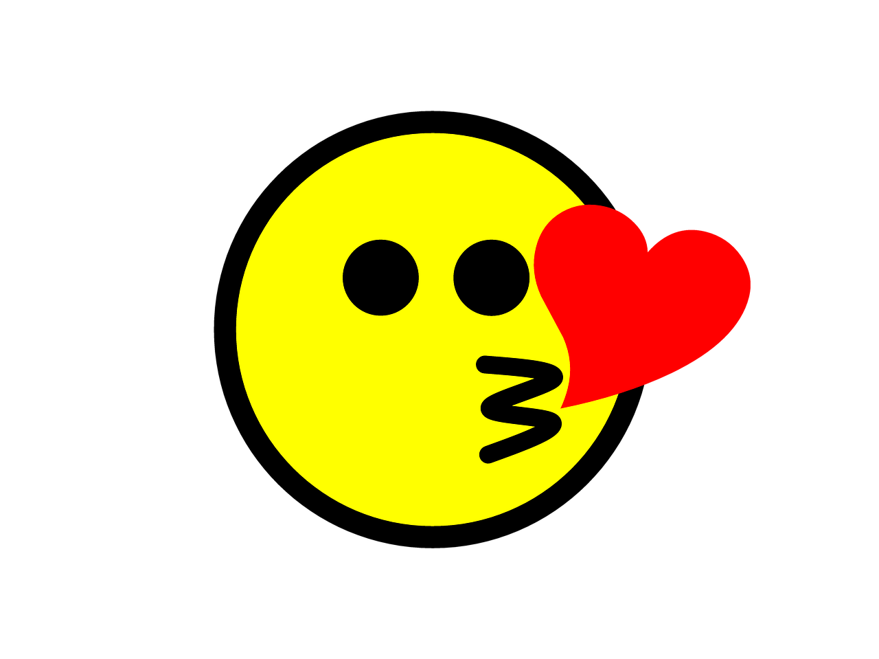 emoji kiss icon free photo