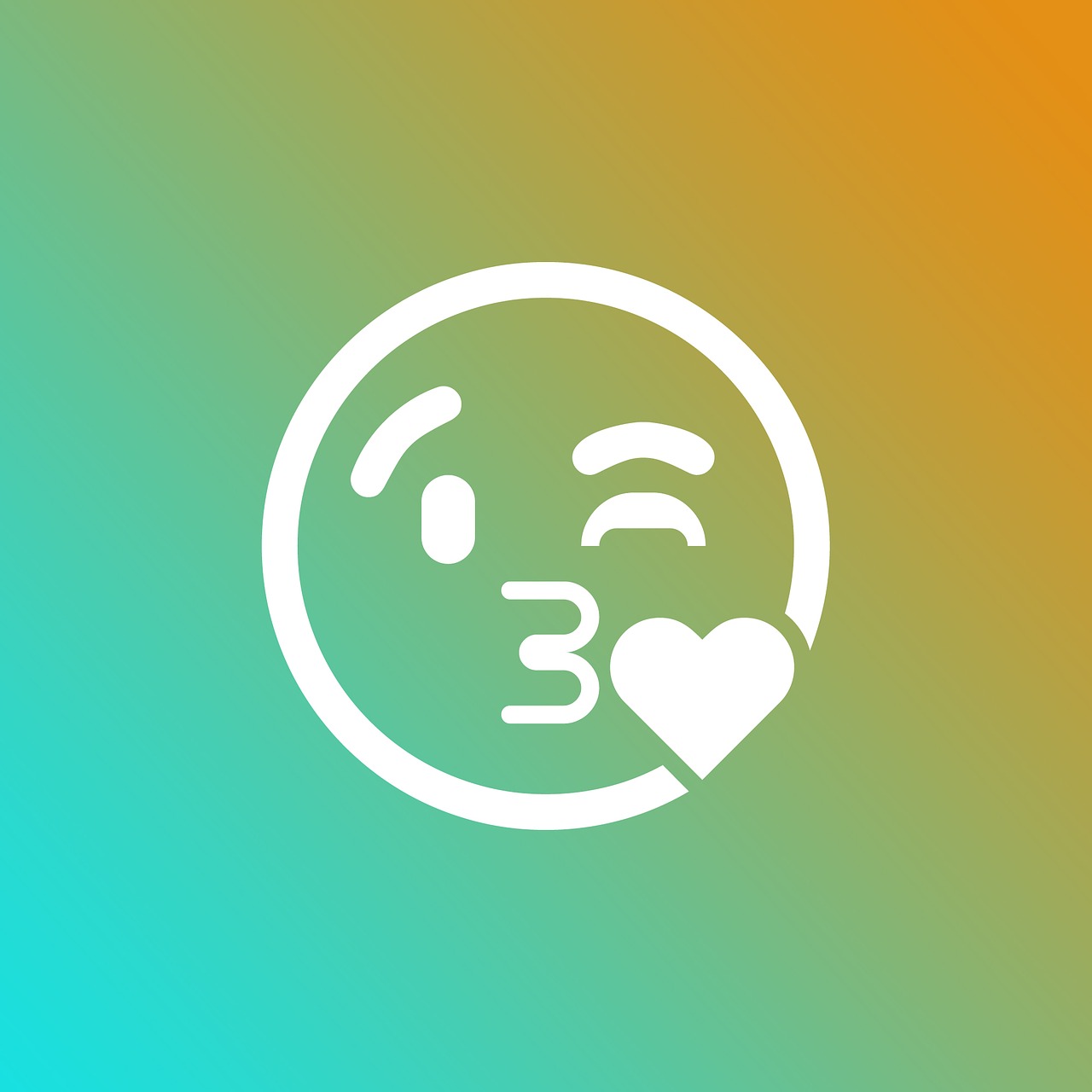 emoji gradient love free photo