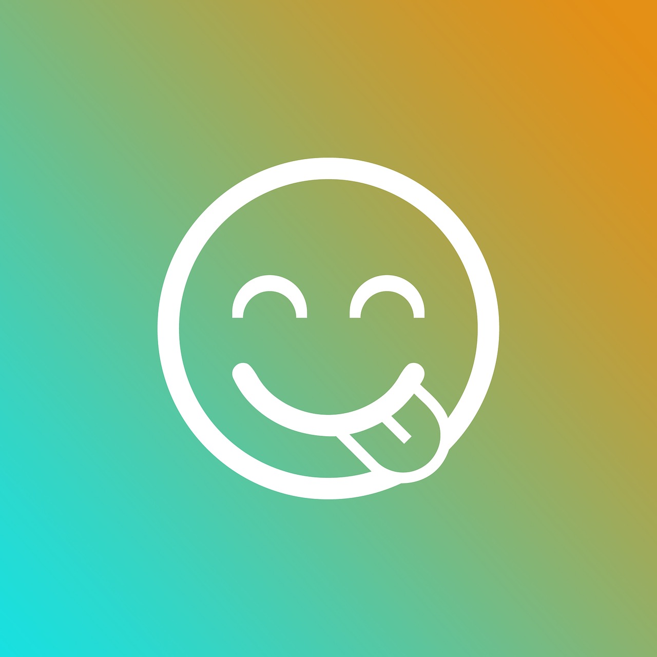 emoji gradient show your tongue free photo