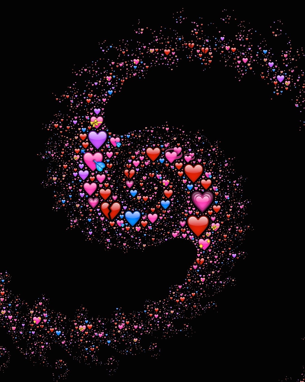 emoji hearts spiral free photo