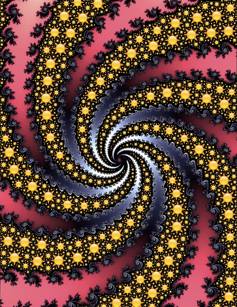 emoji spiral fractal free photo