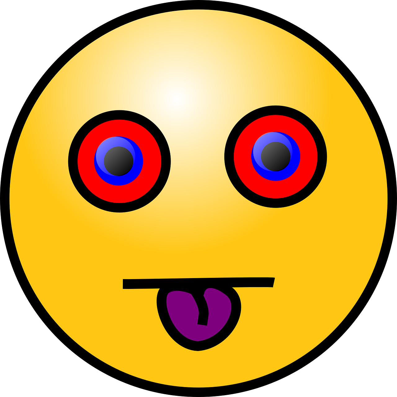 emoticon,tongue,face,round,yellow,cartoon,emotion,head,cute,mood,free vector graphics,free pictures, free photos, free images, royalty free, free illustrations, public domain