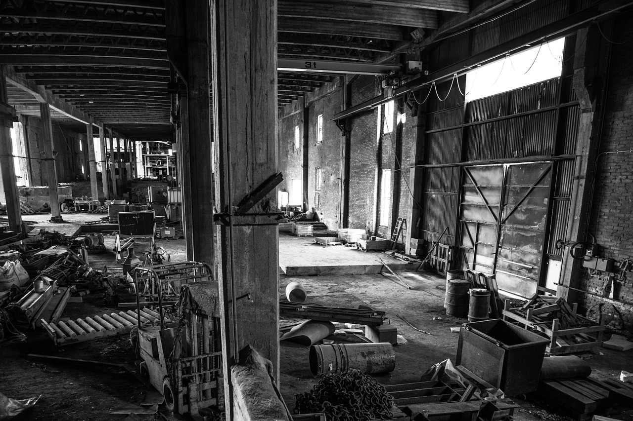 empty abandoned factory industrial abandoned free photo