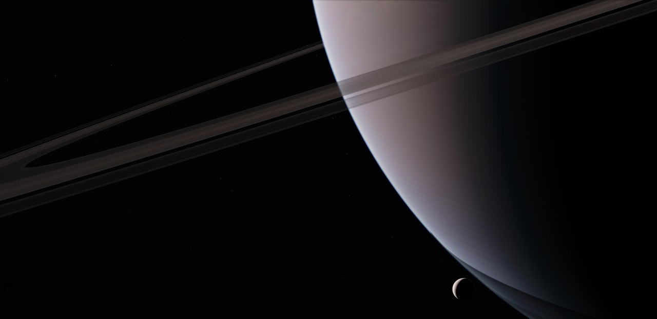 encelade saturn satellite free photo