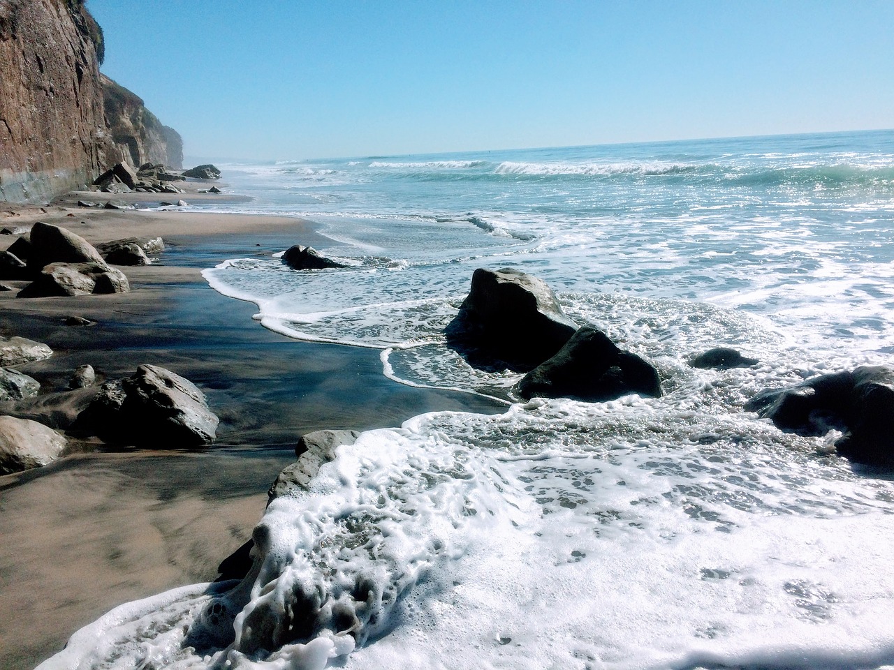 encinitas beach water free photo