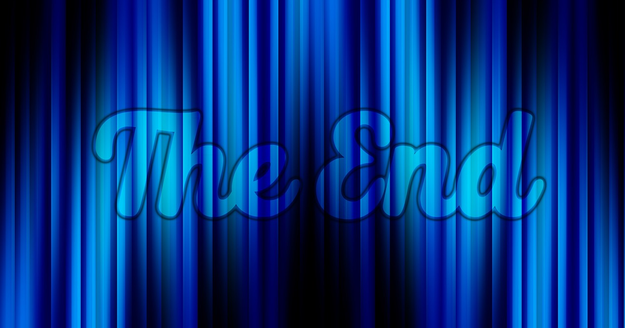 end curtain blue free photo