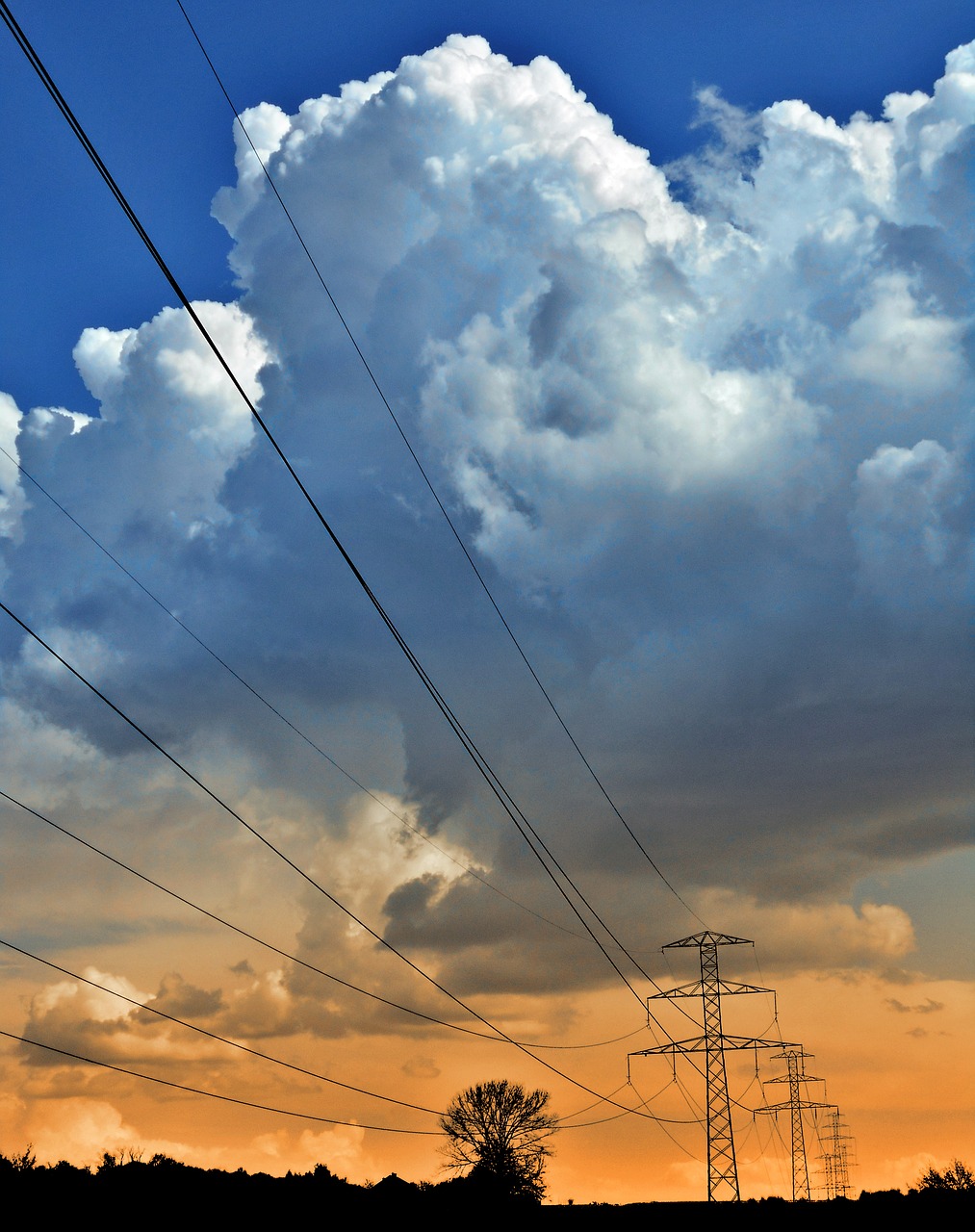 energetics transmission line power line free photo