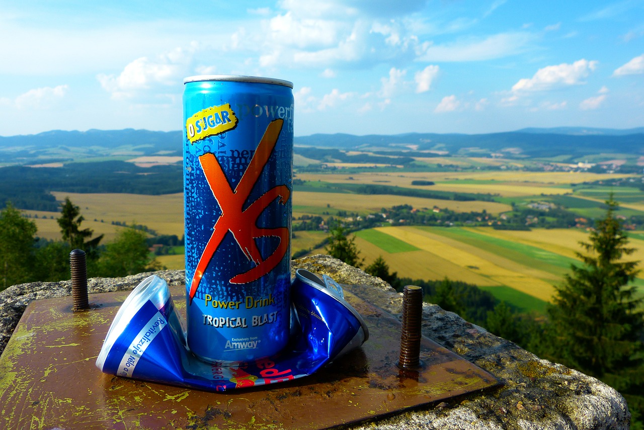 energy drink box landscape free photo