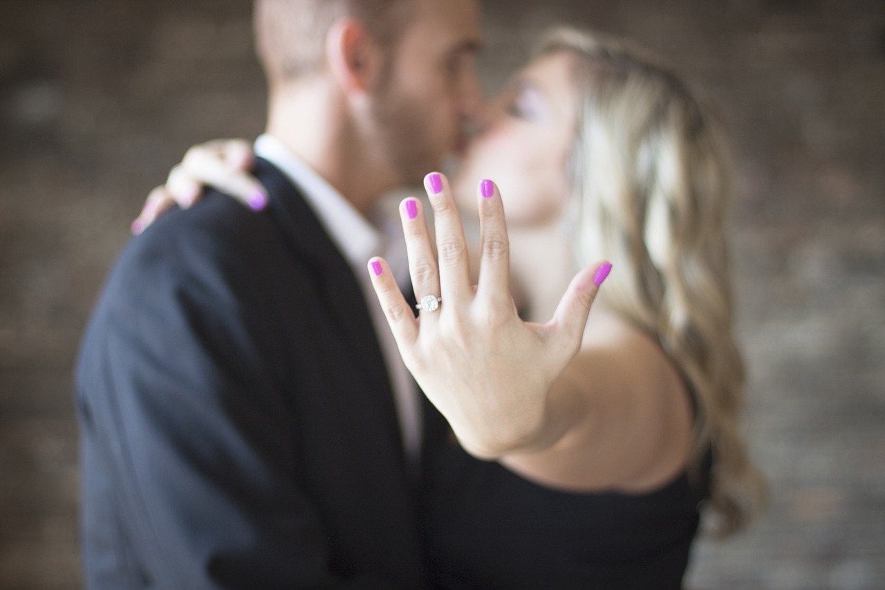 engagement couple love free photo