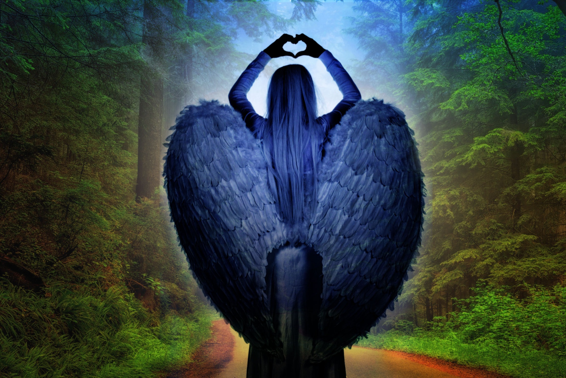 angel forest mystic free photo