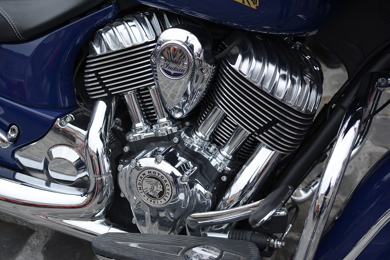 engine motorcycle chrome free photo